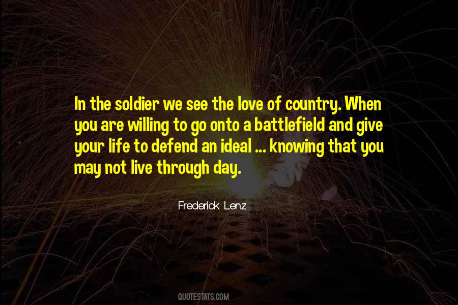 Quotes About Soldier Love #672613