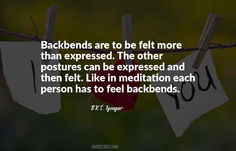 Quotes About Backbends #1240978