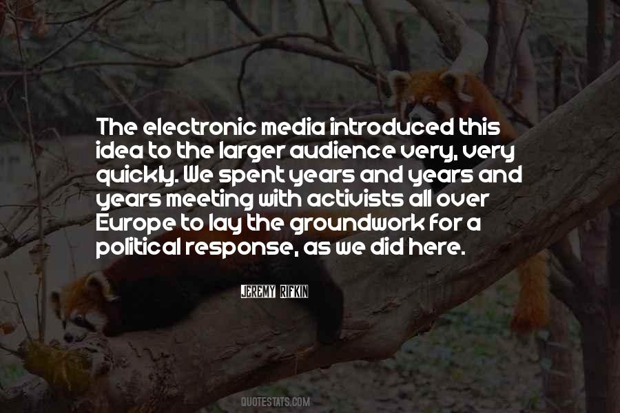 Quotes About Electronic Media #332044