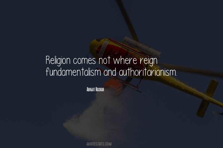 Fundamentalism's Quotes #267609