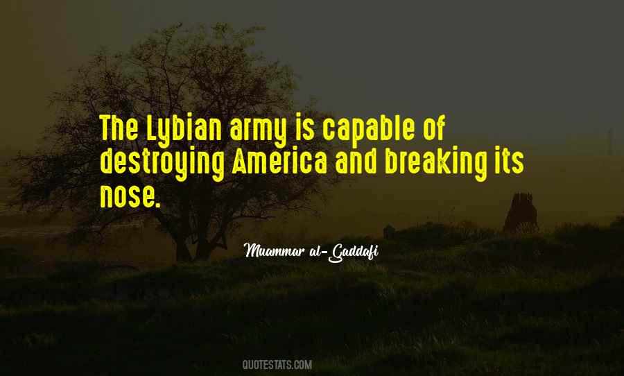 Gaddafi's Quotes #454427