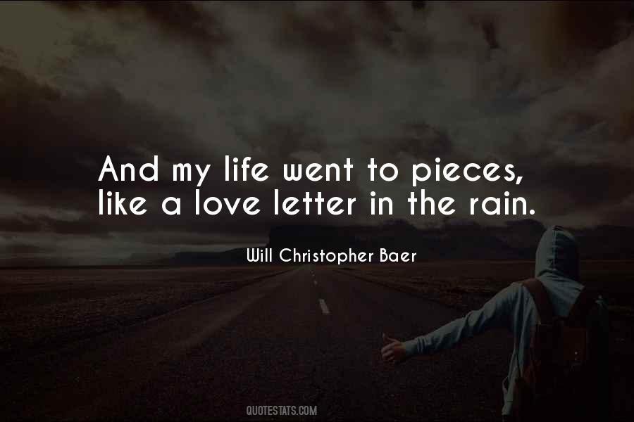 Quotes About Rain And Love #251367
