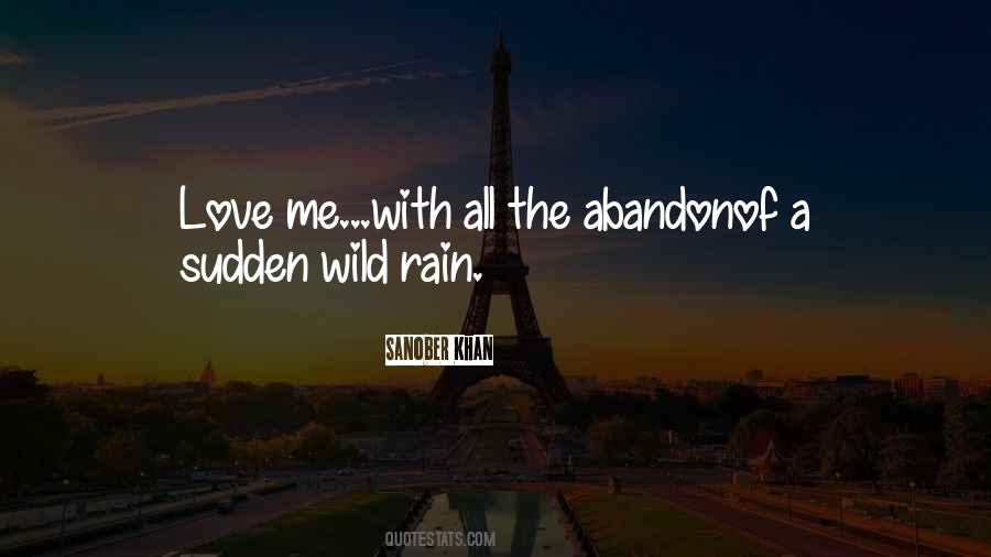 Quotes About Rain And Love #342569