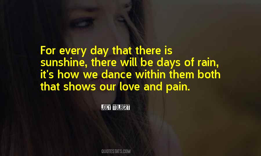 Quotes About Rain And Love #70722