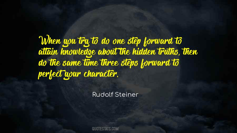 Quotes About One Step Forward #762744