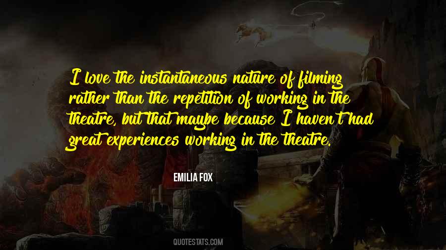 Quotes About The Theatre #113465 Quotes About The Theatre #113465