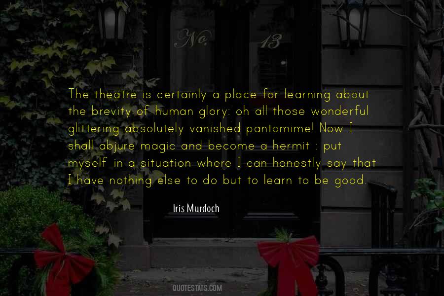 Quotes About The Theatre #1233837