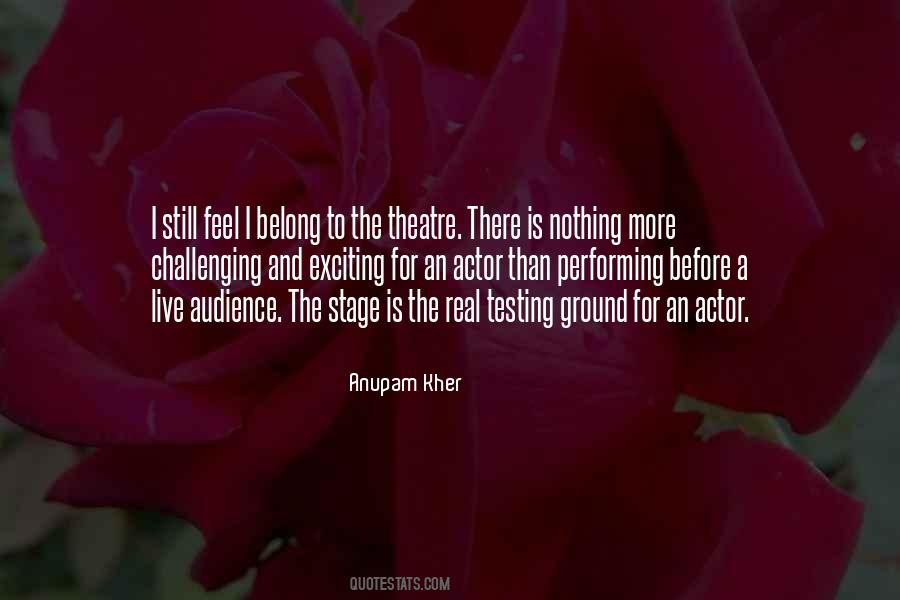 Quotes About The Theatre #99858 Quotes About The Theatre #99858