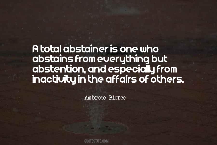 Quotes About Abstention #1784312