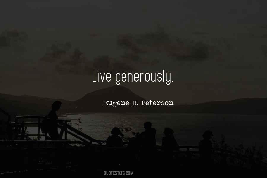 Generously Quotes #1103358