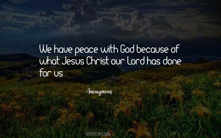 Quotes About Peace With God #1428579