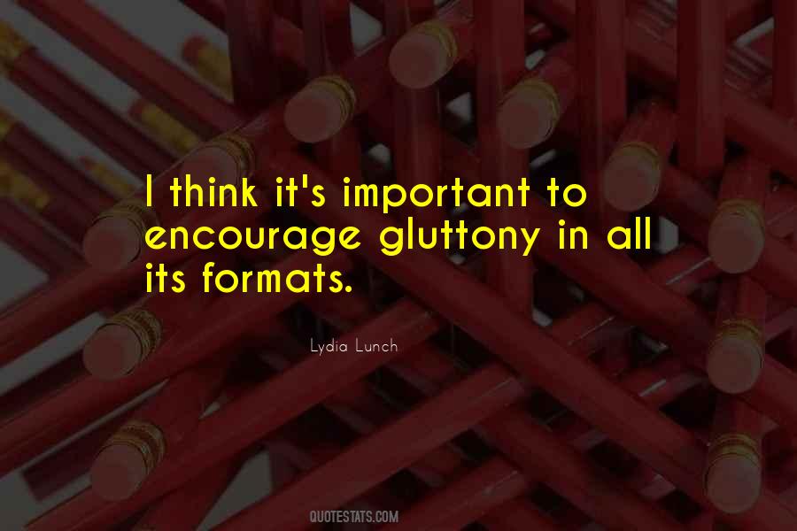 Gluttony's Quotes #1573669