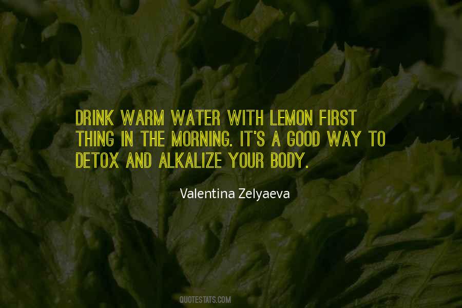 Quotes About Lemon Water #1007943