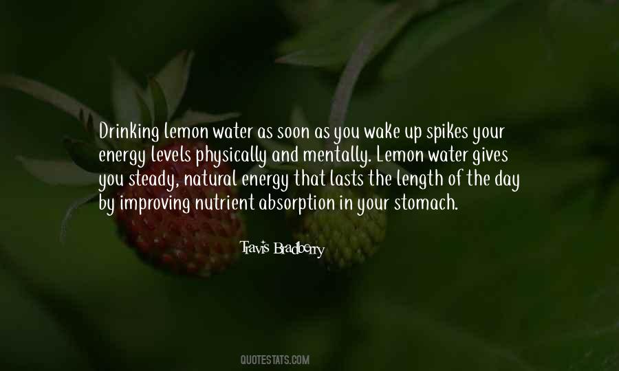 Quotes About Lemon Water #1875480