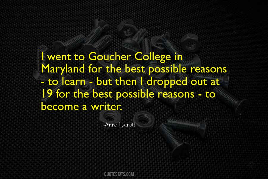 Goucher Quotes #920577