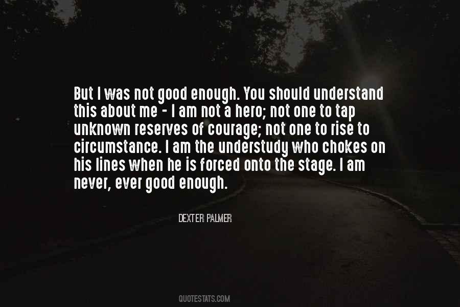 Quotes About Am I Good Enough #40286
