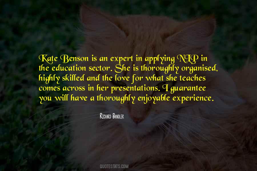 Quotes About Education And Experience #76172