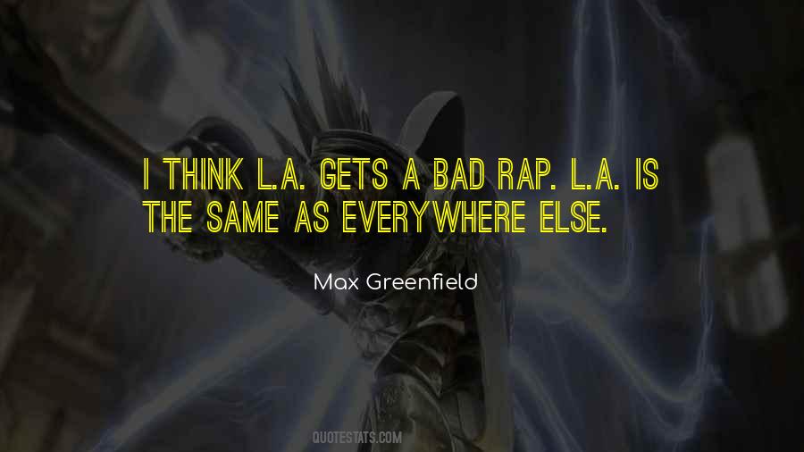 Greenfield Quotes #287890