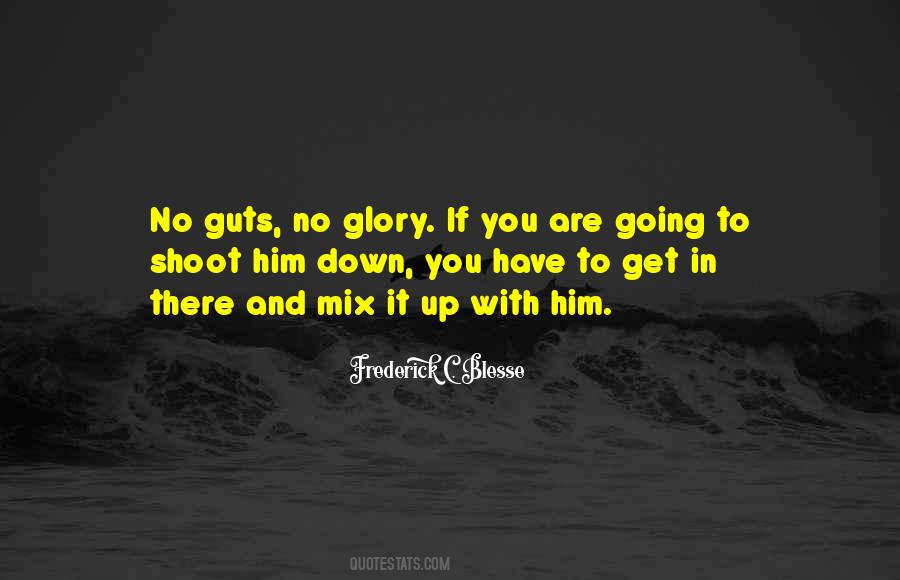 Quotes About No Guts No Glory #1427312