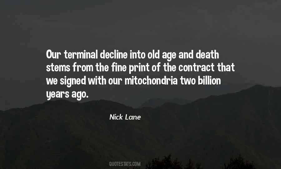 Quotes About Old Age And Death #6711