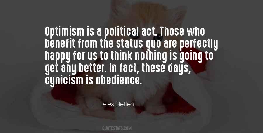 Quotes About Political Cynicism #686299
