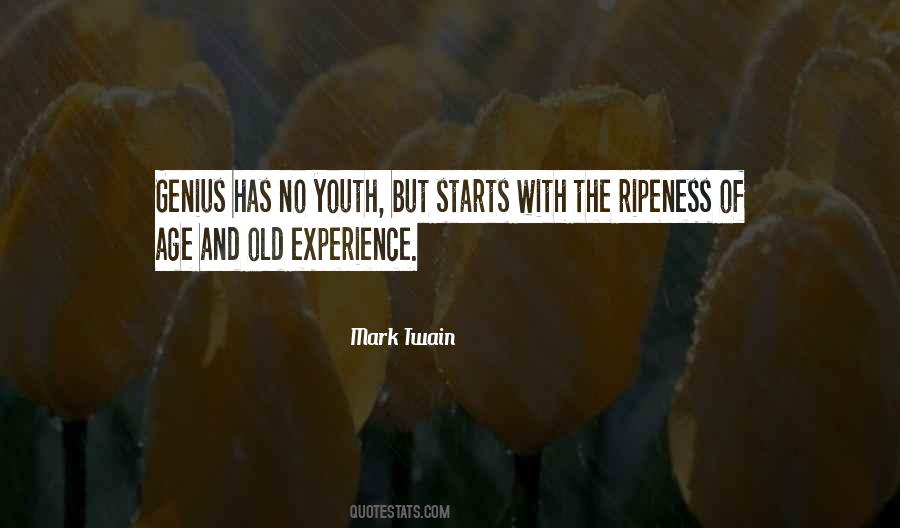 Quotes About Experience Vs Youth #275679