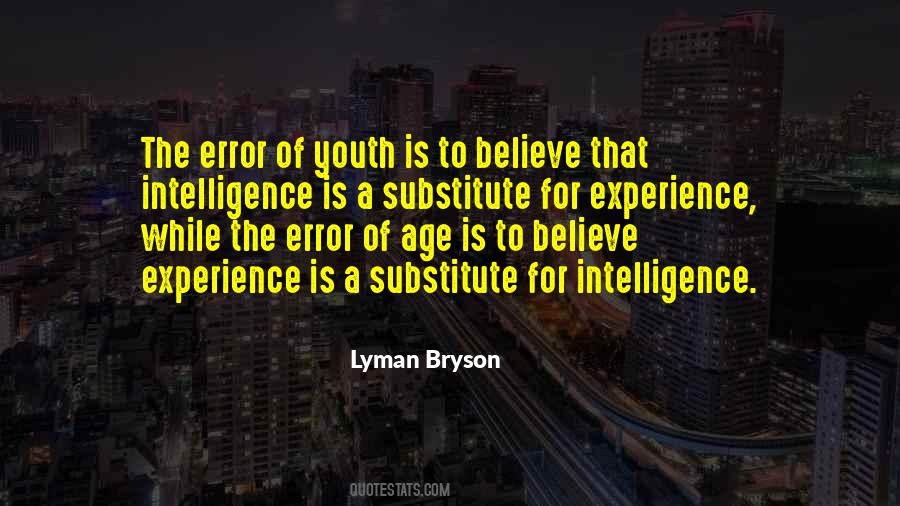 Quotes About Experience Vs Youth #619516