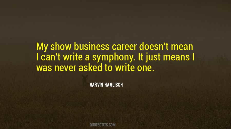 Hamlisch Quotes #1067541
