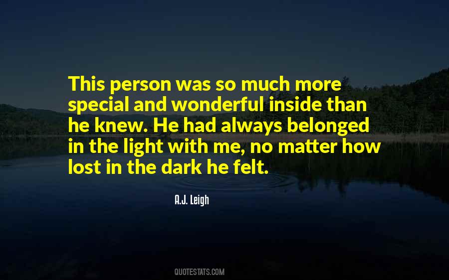 Quotes About In The Dark #1692105