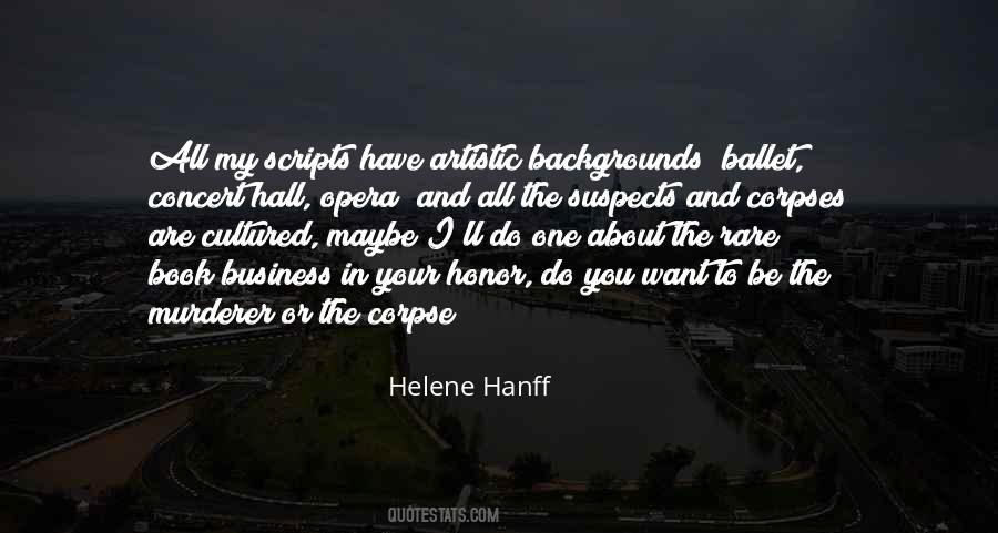 Hanff's Quotes #454681