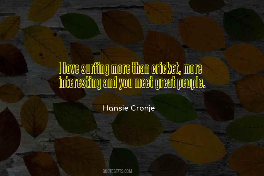 Hansie Quotes #1360233