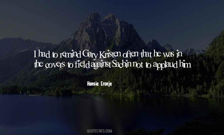 Hansie Quotes #157840