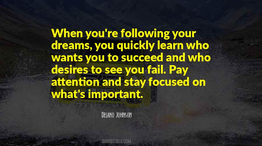 Quotes About Not Following Your Dreams #1253670